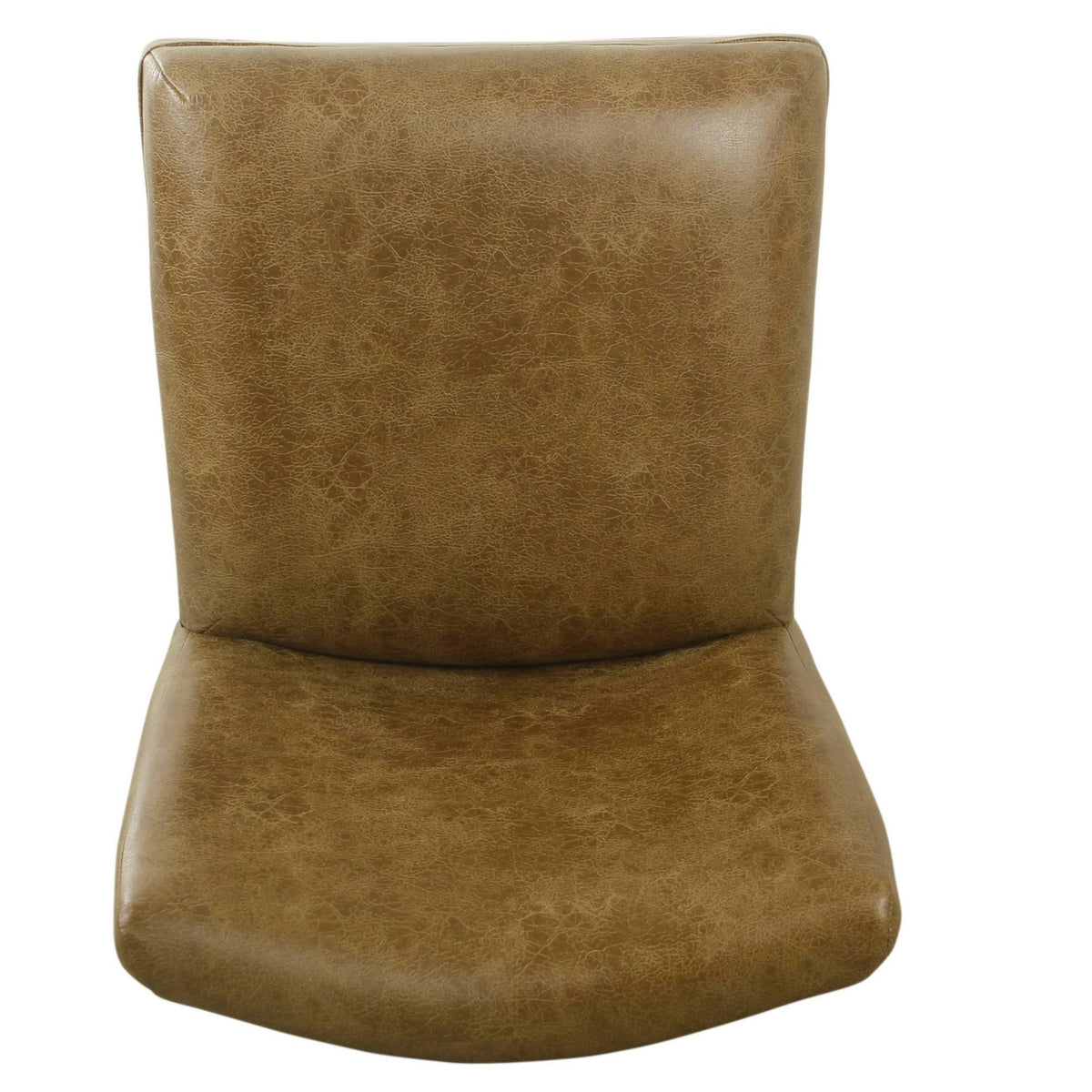 Distressed Brown Faux Leather Barstool K727