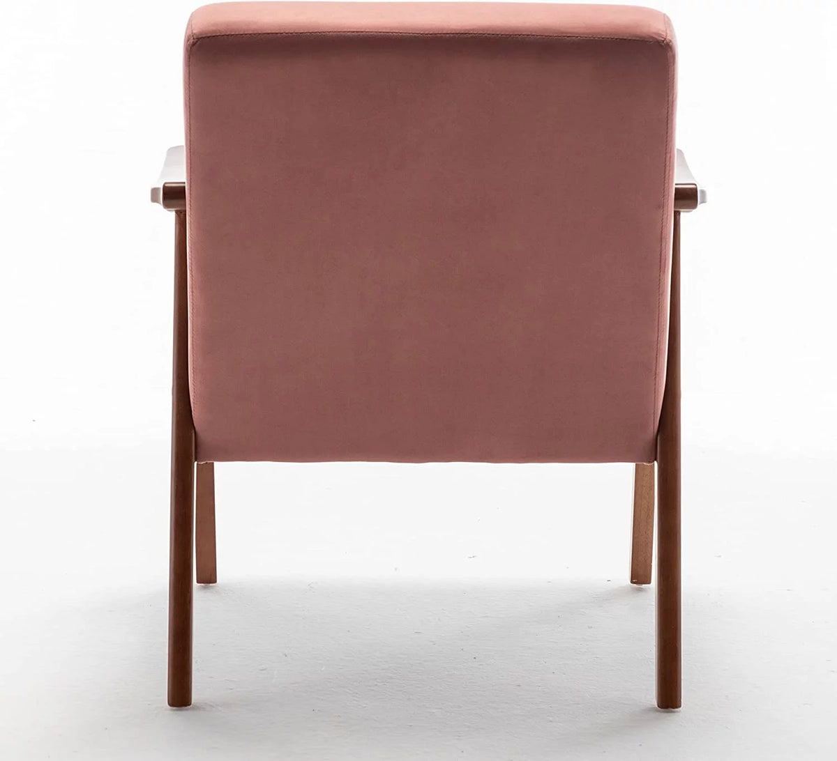 Light Camel Microfiber Accent Chair with Solid Wood Frame A692