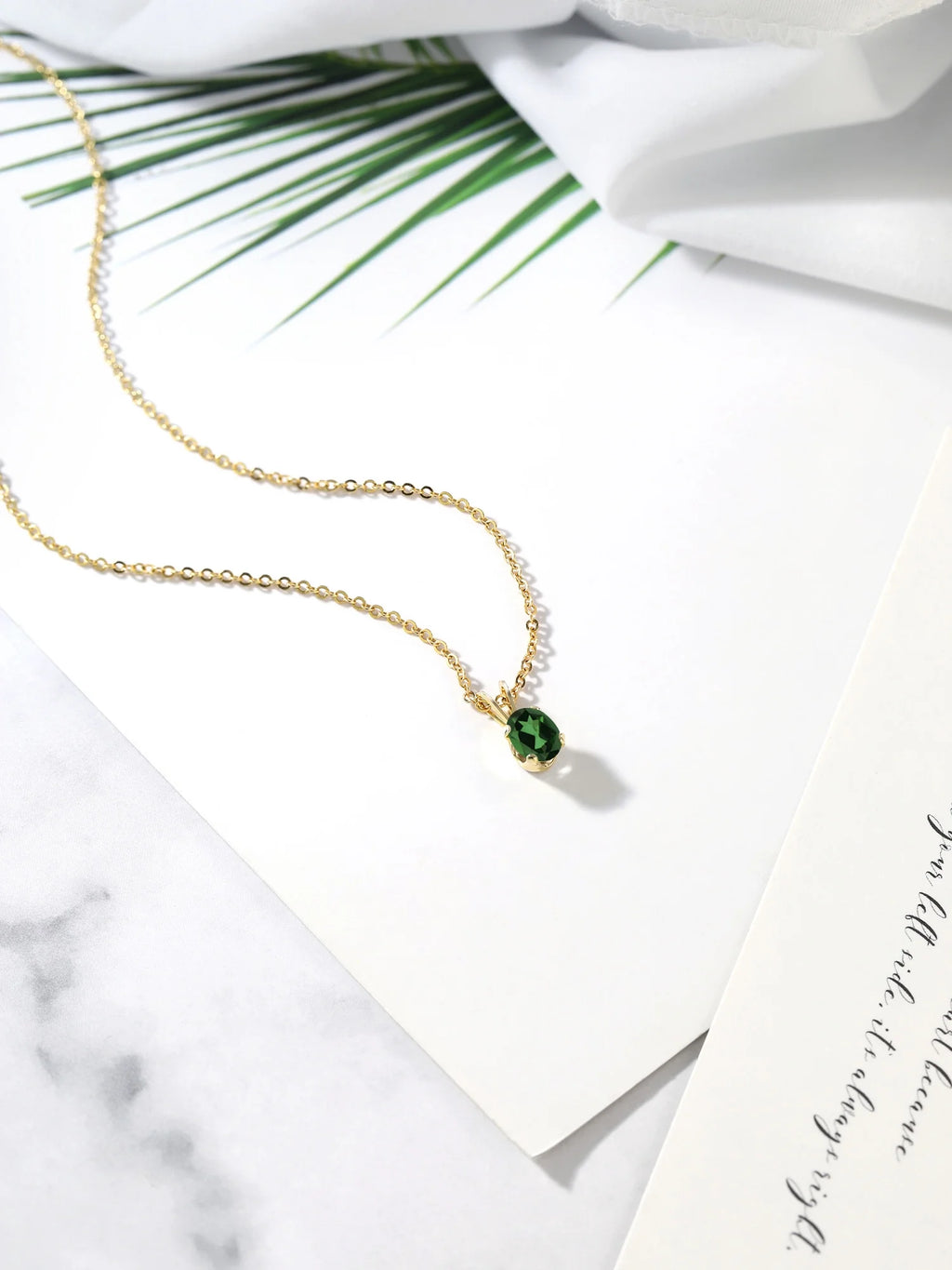 18K Yellow Gold Plated Silver Mystic Topaz Pendant With Chain J6129