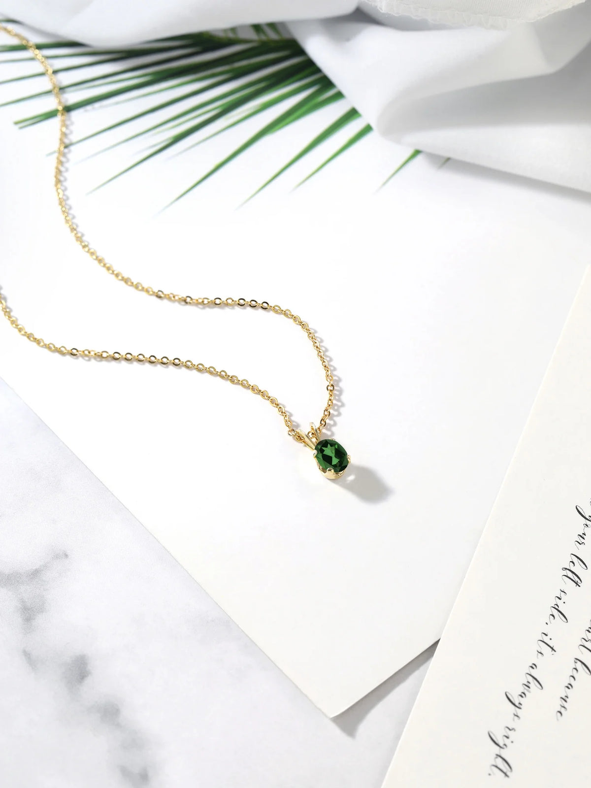 18K Yellow Gold Plated Silver Mystic Topaz Pendant With Chain J6129