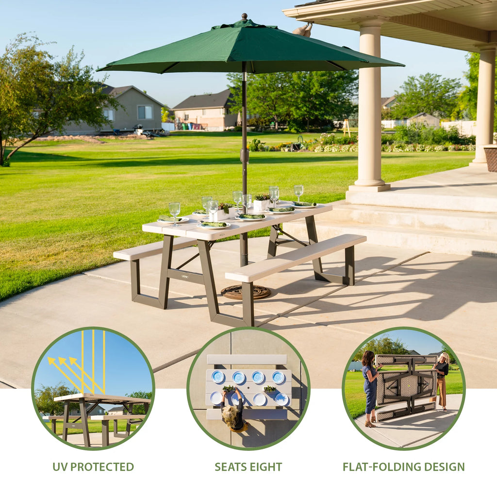 6-Foot HDPE Folding Picnic Table H42893