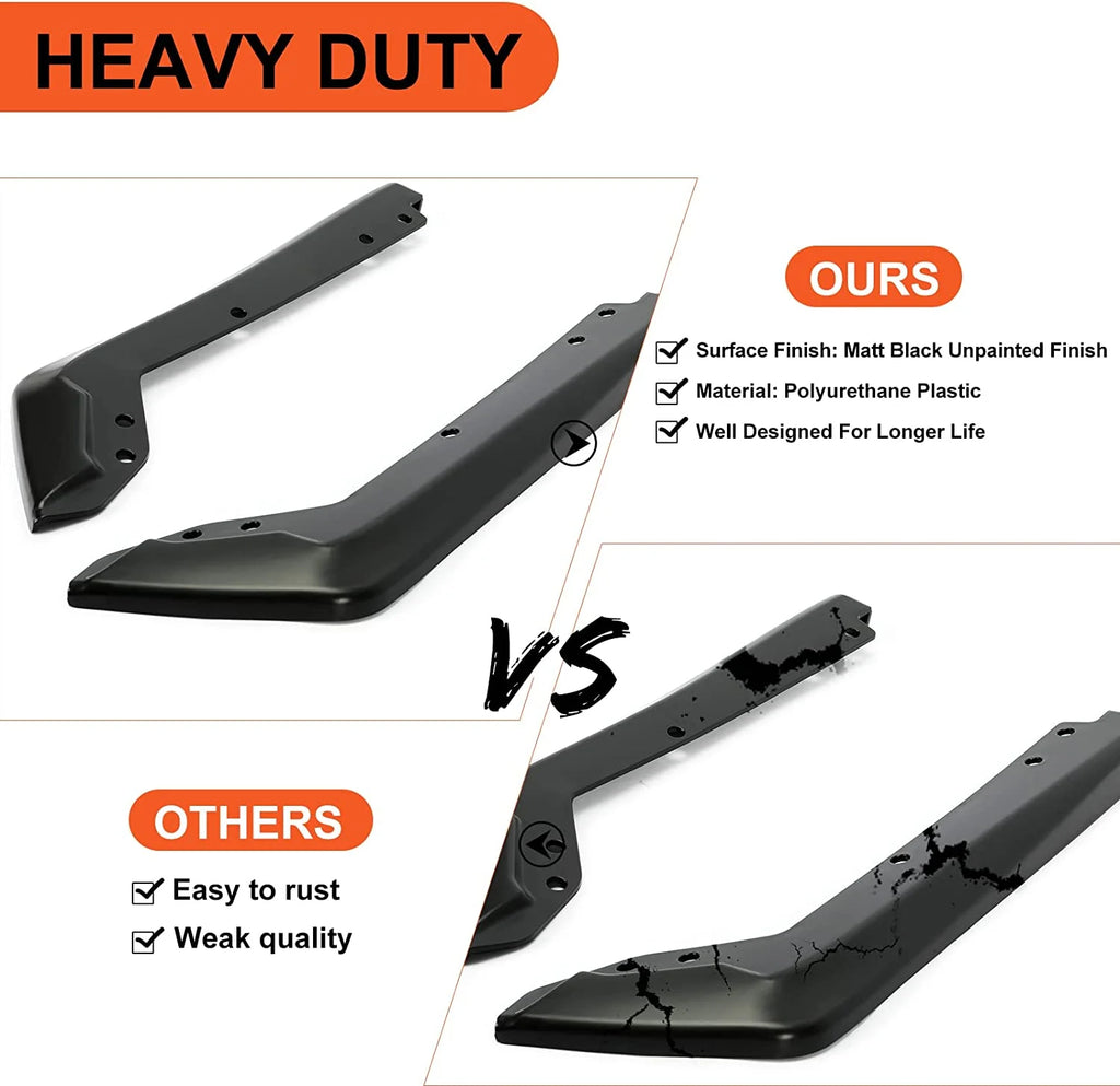 2Pcs Rear Bumper Lip Spoiler Valance Cover J59378