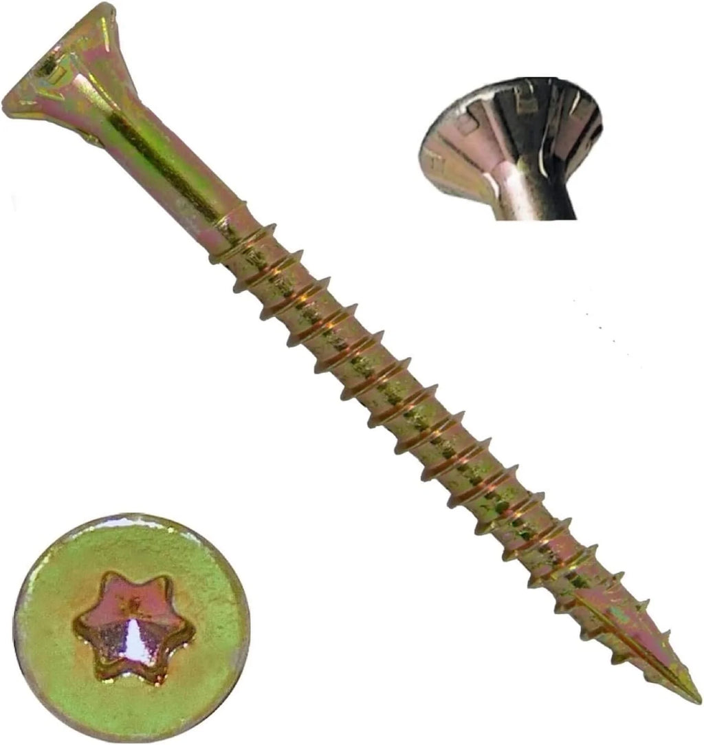 Gold Star Wood Torx/Star Drive Head Multipurpose Wood Screws 6500 Count A1705