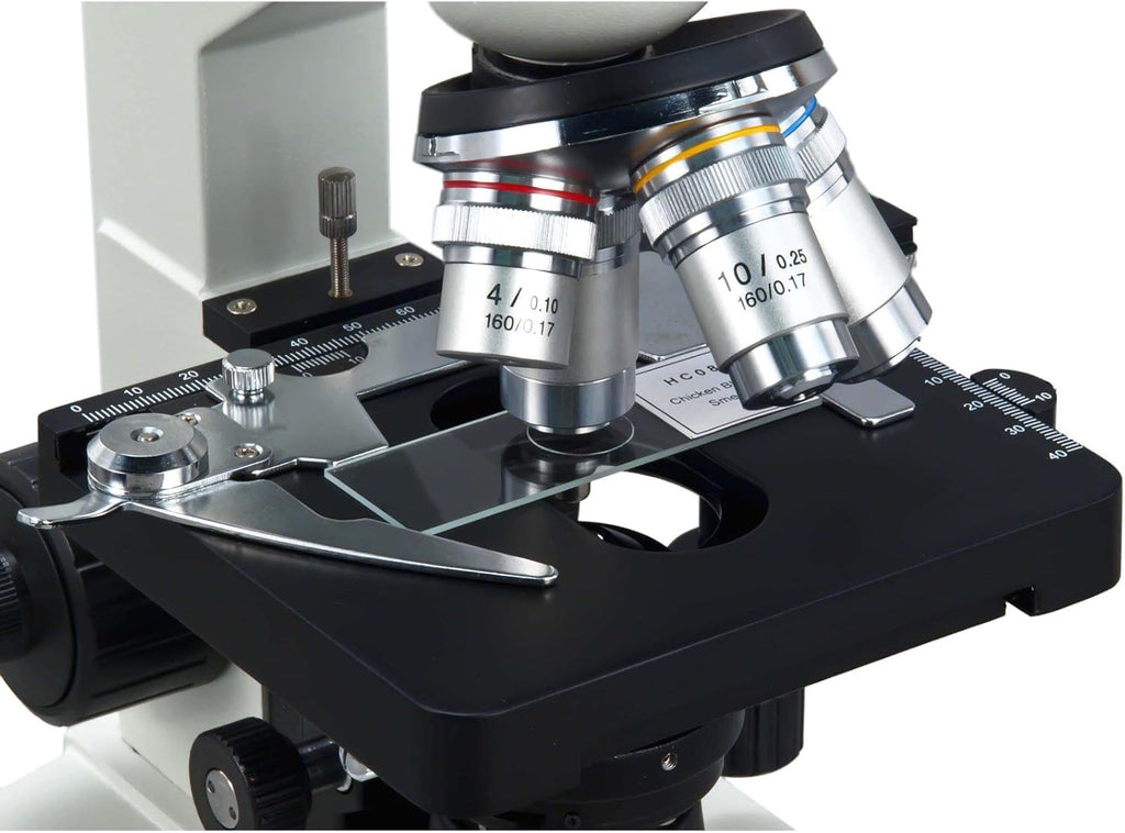 40X-2500X LED Digital Trinocular Compound Microscope with 5MP Camera and Mechanical Stage J4678