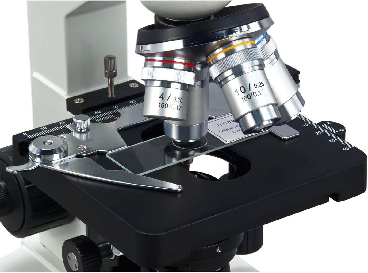 40X-2500X LED Digital Trinocular Compound Microscope with 5MP Camera and Mechanical Stage J4678