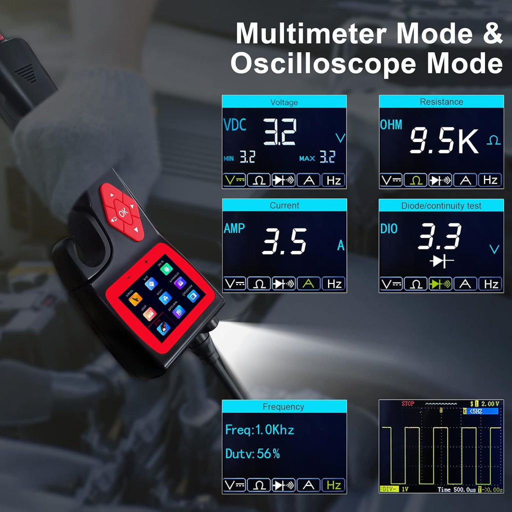 Circuit Tester 12V 24V Automotive Digital Multimeter Oscilloscope P818