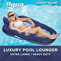 X-Large Inflatable Pool Float with Headrest, Backrest & Footrest T165479