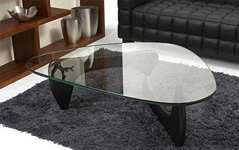 Modern Triangle Coffee Table Feet Only 2 Pieces Interlocking Solid Ash Wood Base D332