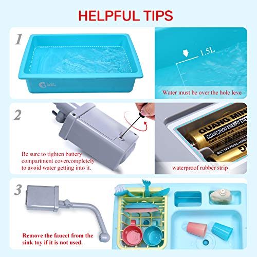Pretend Play Kitchen Sink Toys with Cooking Stove Pot and Pan Z16239