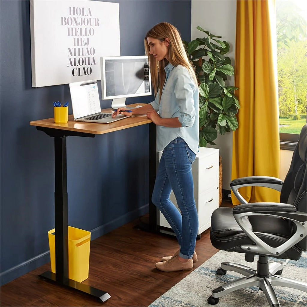 Standing Desk and Mesh Office Chair J885