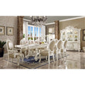 Bone White Polyurethane Arm Chair Set of 2 P60668