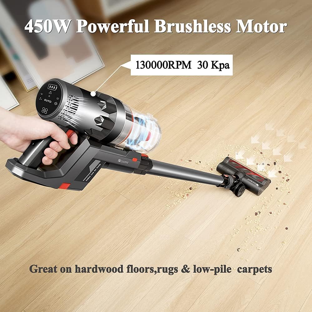 Cordless Stick Vacuum 450W 25000pa Gray F2536