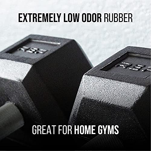 Rubber Hex Dumbbell Set with Rack Z2759