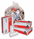 55 Gal. Clear Recycled Trash Bag Z40374