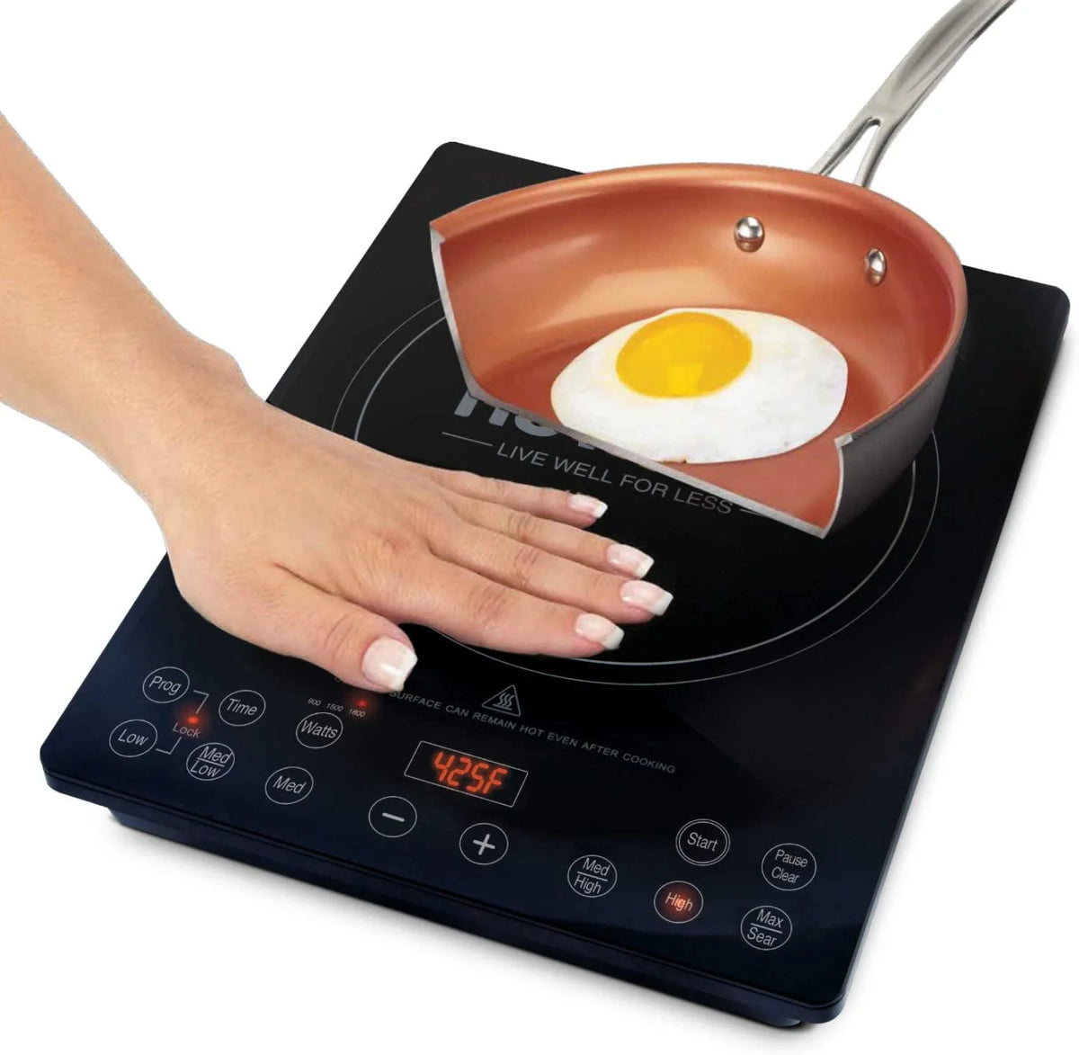1800w Induction Cooktop Portable Commercial-Grade O490