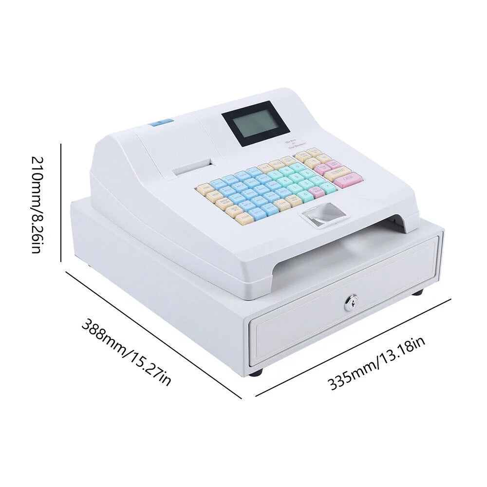 Commercial Electronic Cash Register 48 Keys POS System with Drawer H69296