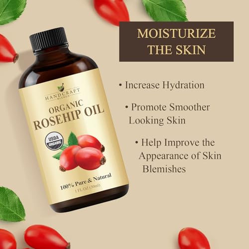 Organic Rosehip Oil - 4 Fl Oz - 100% Pure Carrier Oil S43391