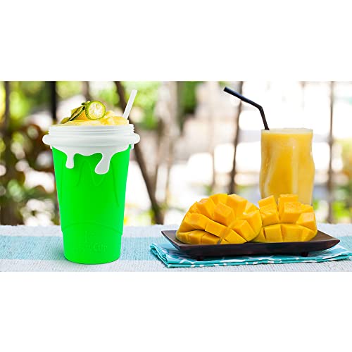 Blue Double Layers Silicone Slushy Cup Maker 500ml Y9374