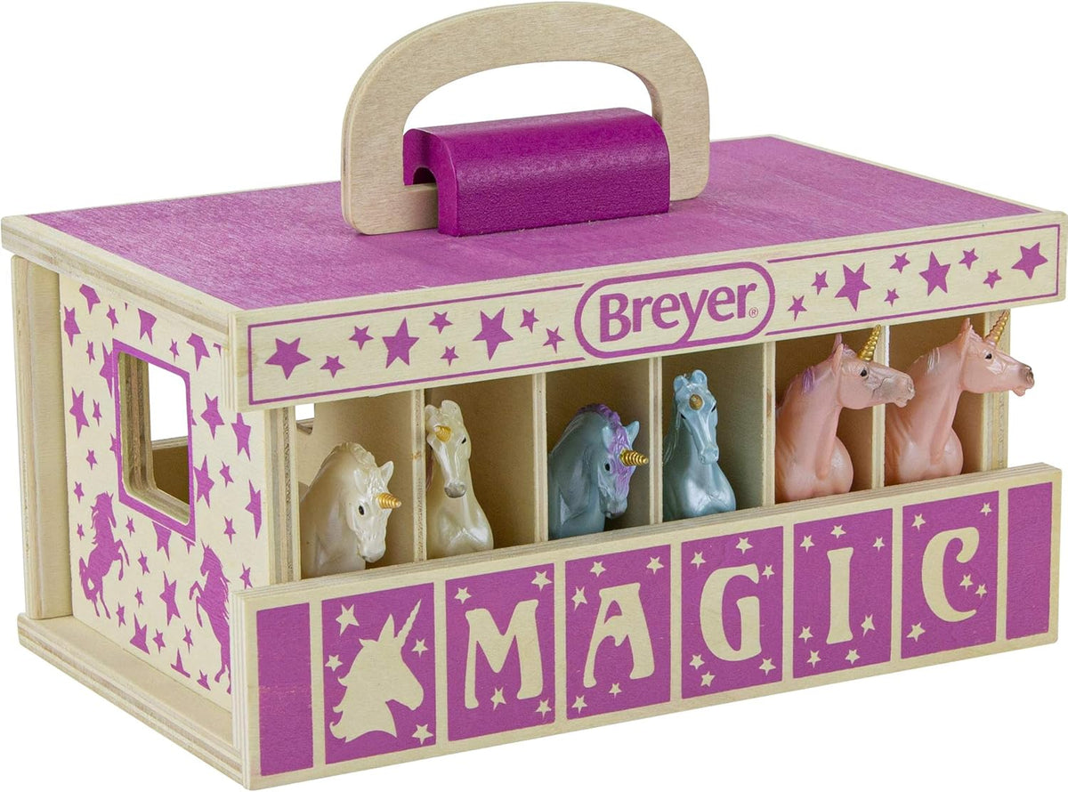Wooden 19 Piece Playset with 2 Horses 1:32 Scale Z211275