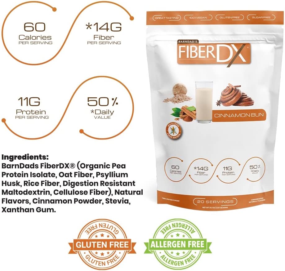 Fiber Supplement, Cinnamon Bun, 600g W869