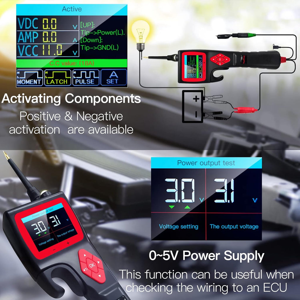 Circuit Tester 12V 24V Automotive Digital Multimeter Oscilloscope P818