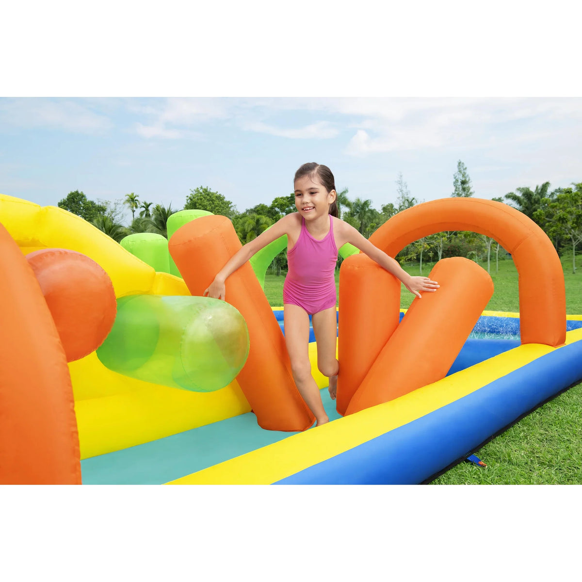 Inflatable Outdoor Water Park with Air Blower H64432