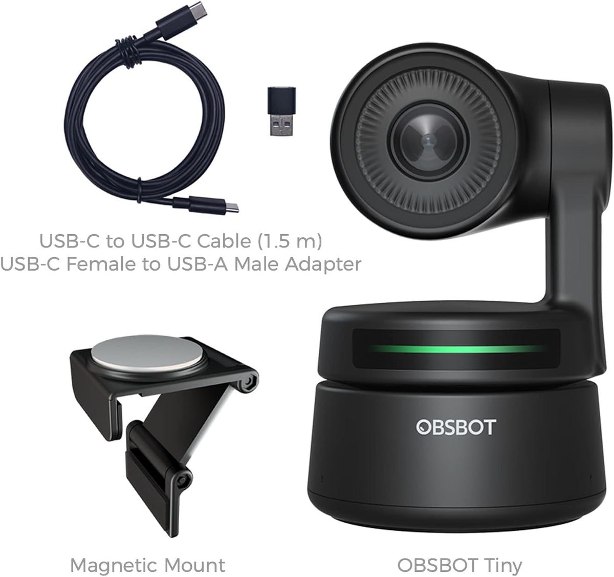 1080p PTZ Webcam with AI Framing and Gesture Control W490264