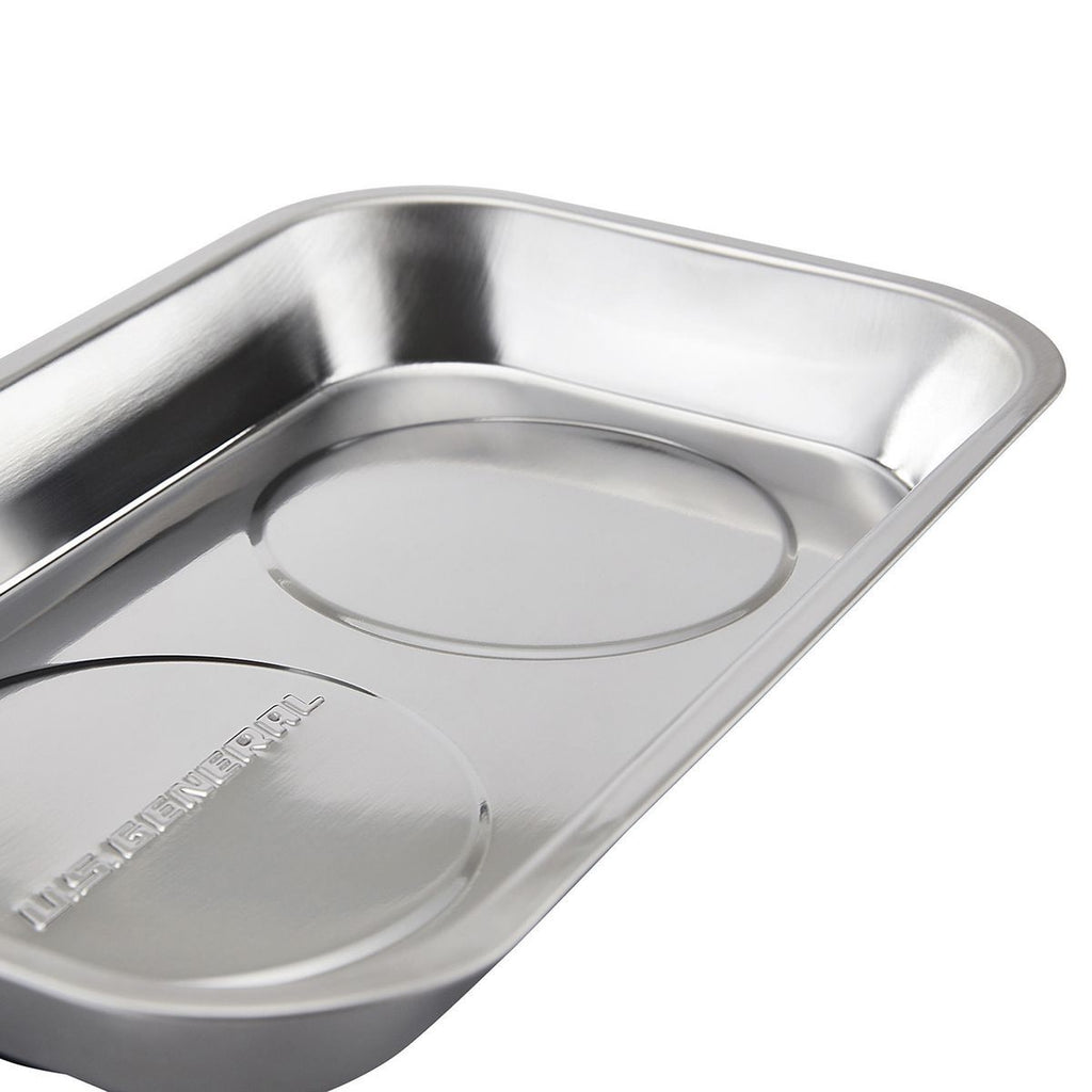 9-1/2 in. x 5-1/2 in. Magnetic Stainless Steel Parts Tray Y90411