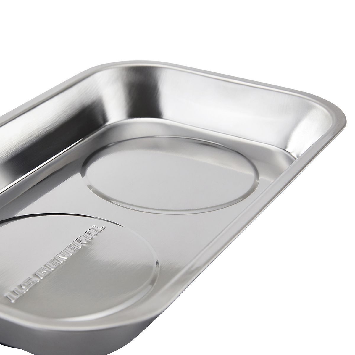 9-1/2 in. x 5-1/2 in. Magnetic Stainless Steel Parts Tray Y90411
