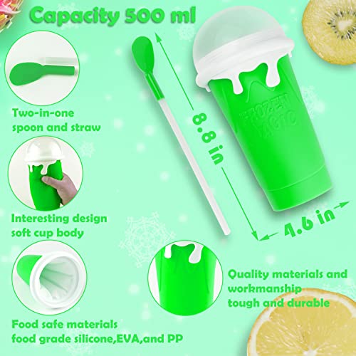 Blue Double Layers Silicone Slushy Cup Maker 500ml Y9374