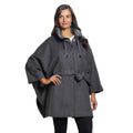 Melange Gray Quilted Cape M35603