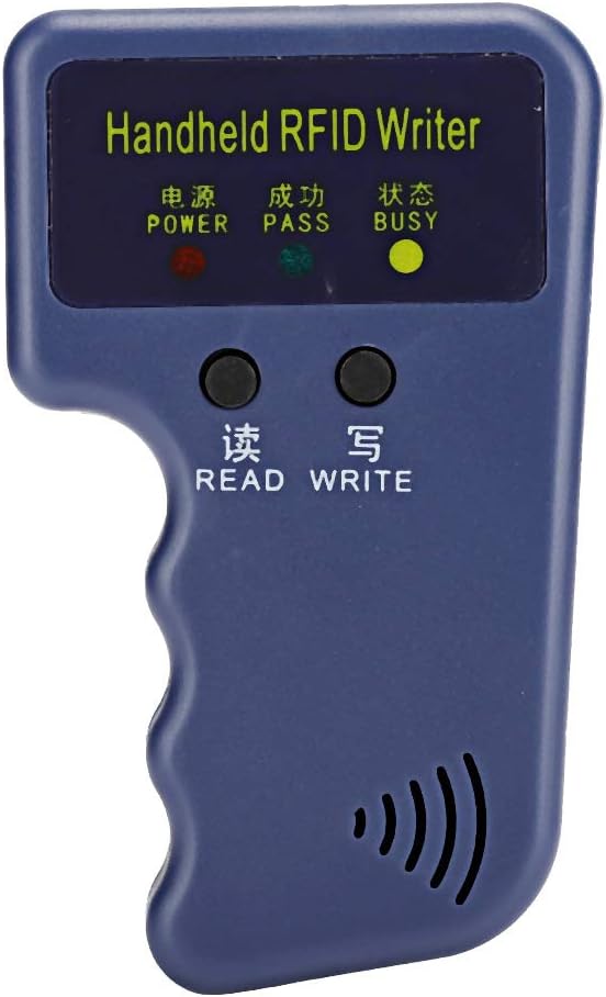 Handheld RFID Card Copier 125KHz ID Duplicator Reader Writer with 5Pcs Writable Keychain and 5Pcs Writable Card I97660
