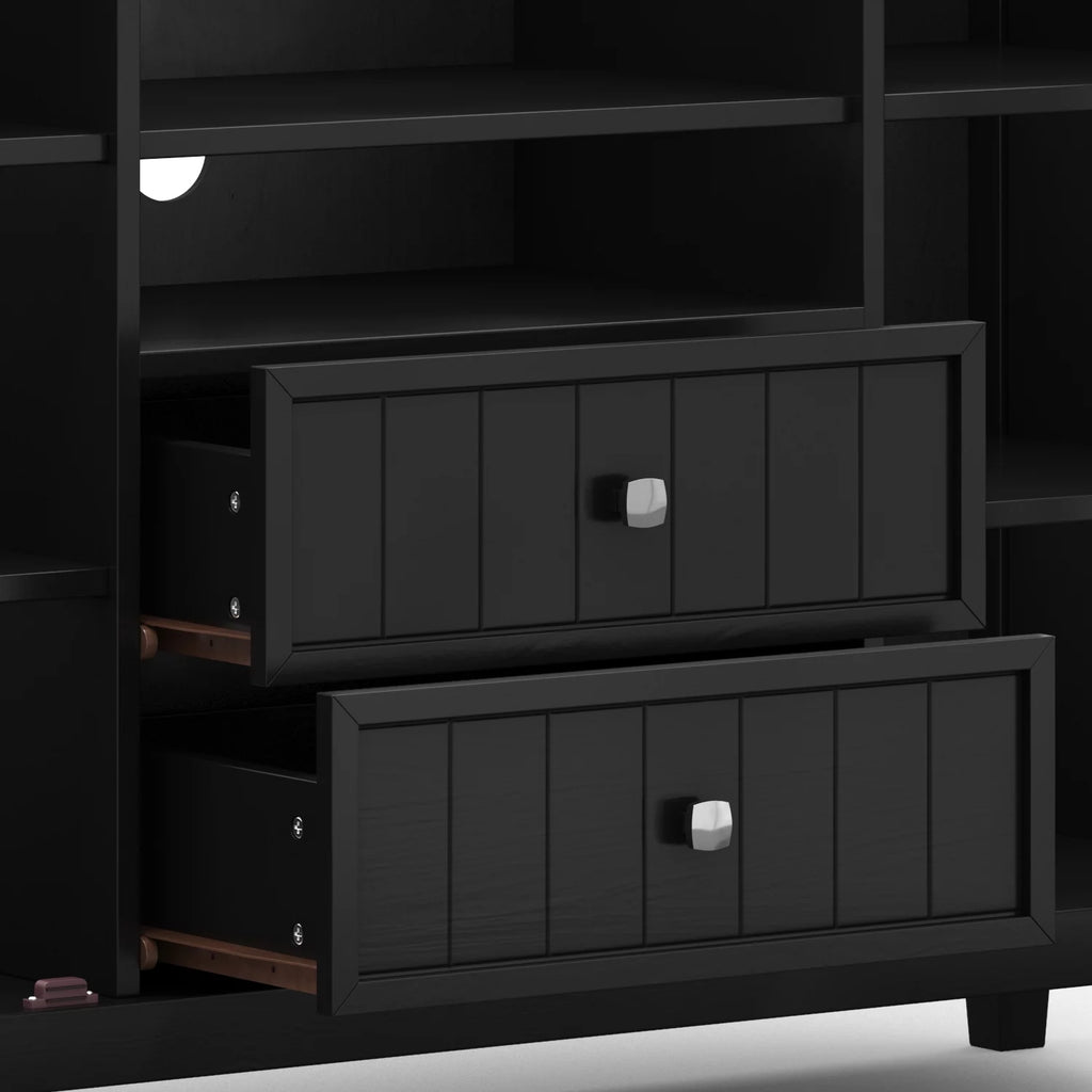 Black 53 inch Wide TV Media Stand W5512