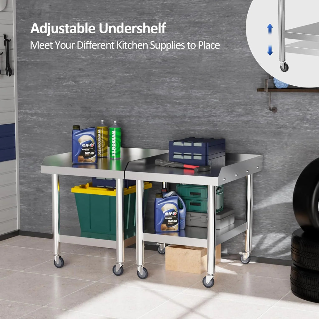 Stainless Steel Equipment Stand with Wheels X6875
