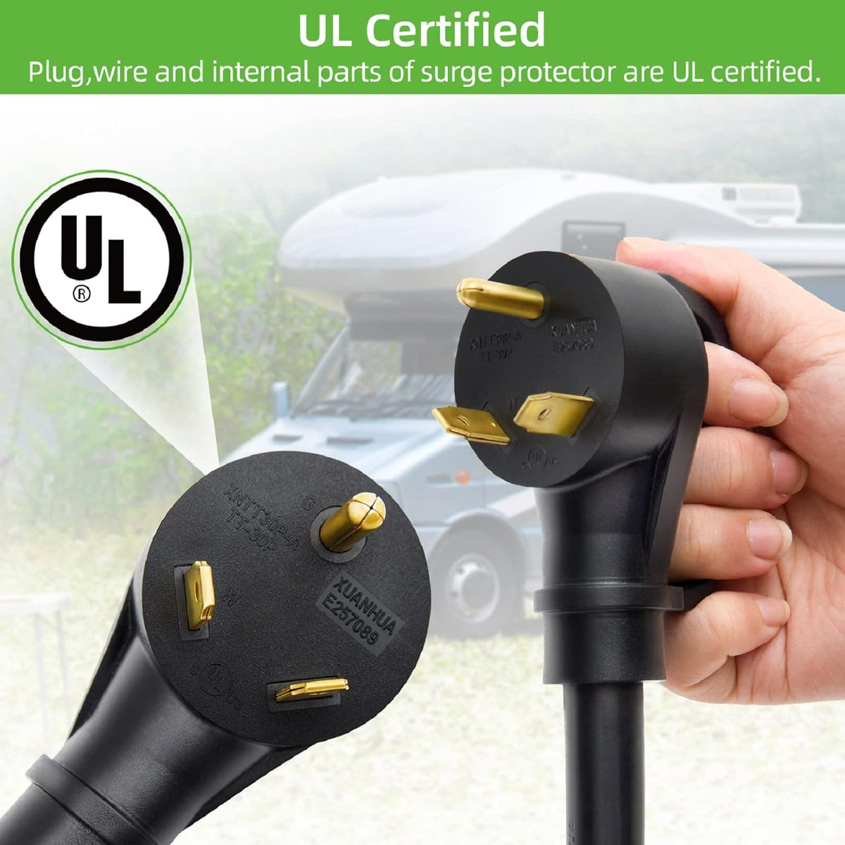 30 Amp RV Surge Protector with Waterproof Cover H52198