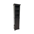 Espresso MDF Freestanding Linen Cabinet T2006