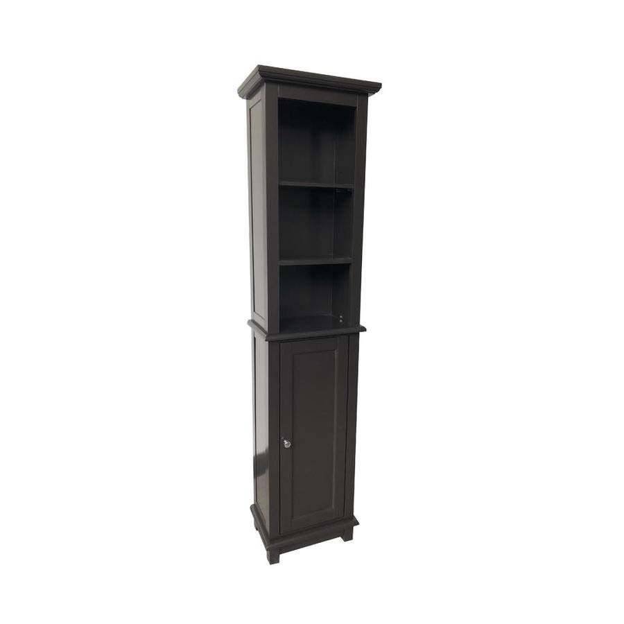 Espresso MDF Freestanding Linen Cabinet T2006