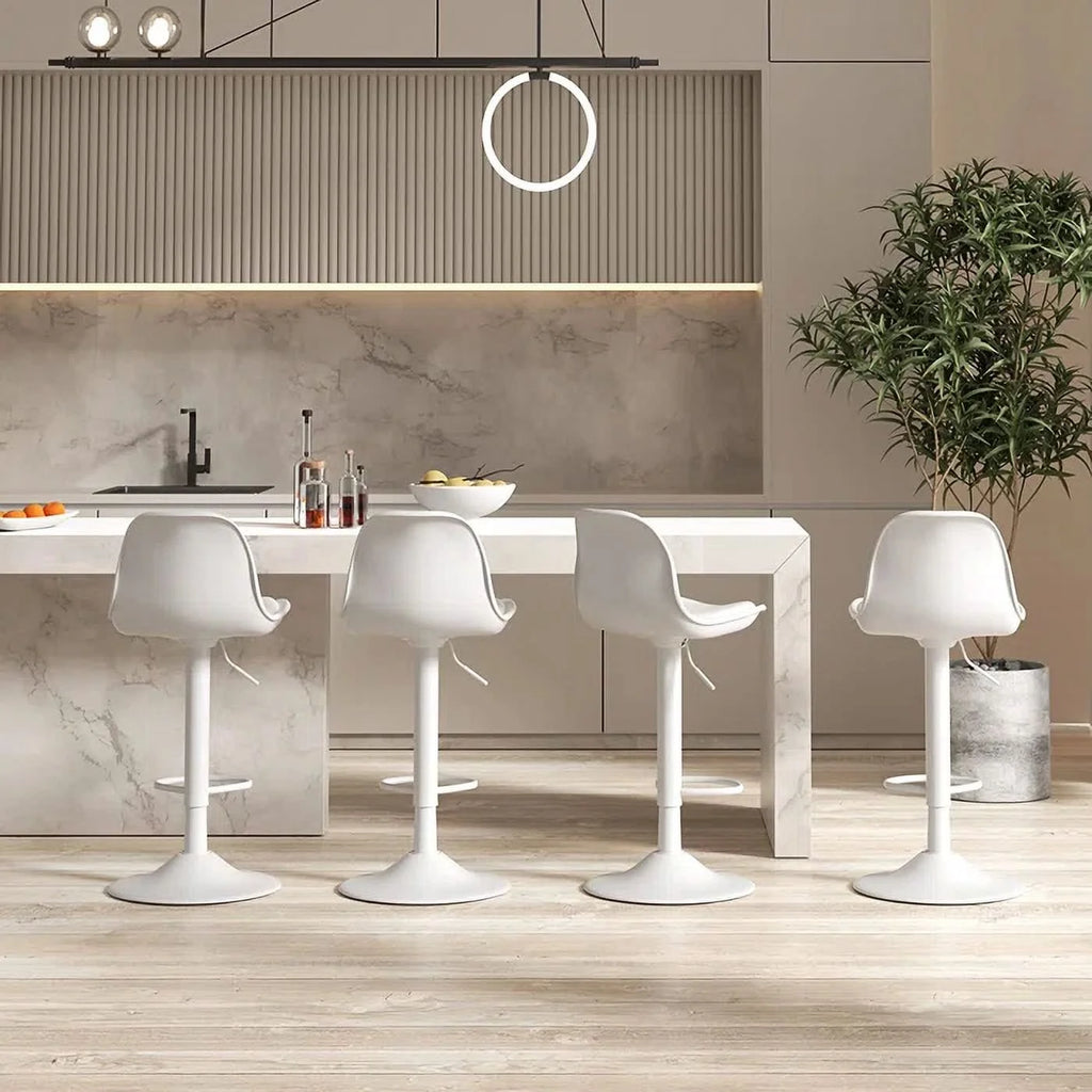 Swivel Bar Stools with Adjustable Height Set of 4 J903