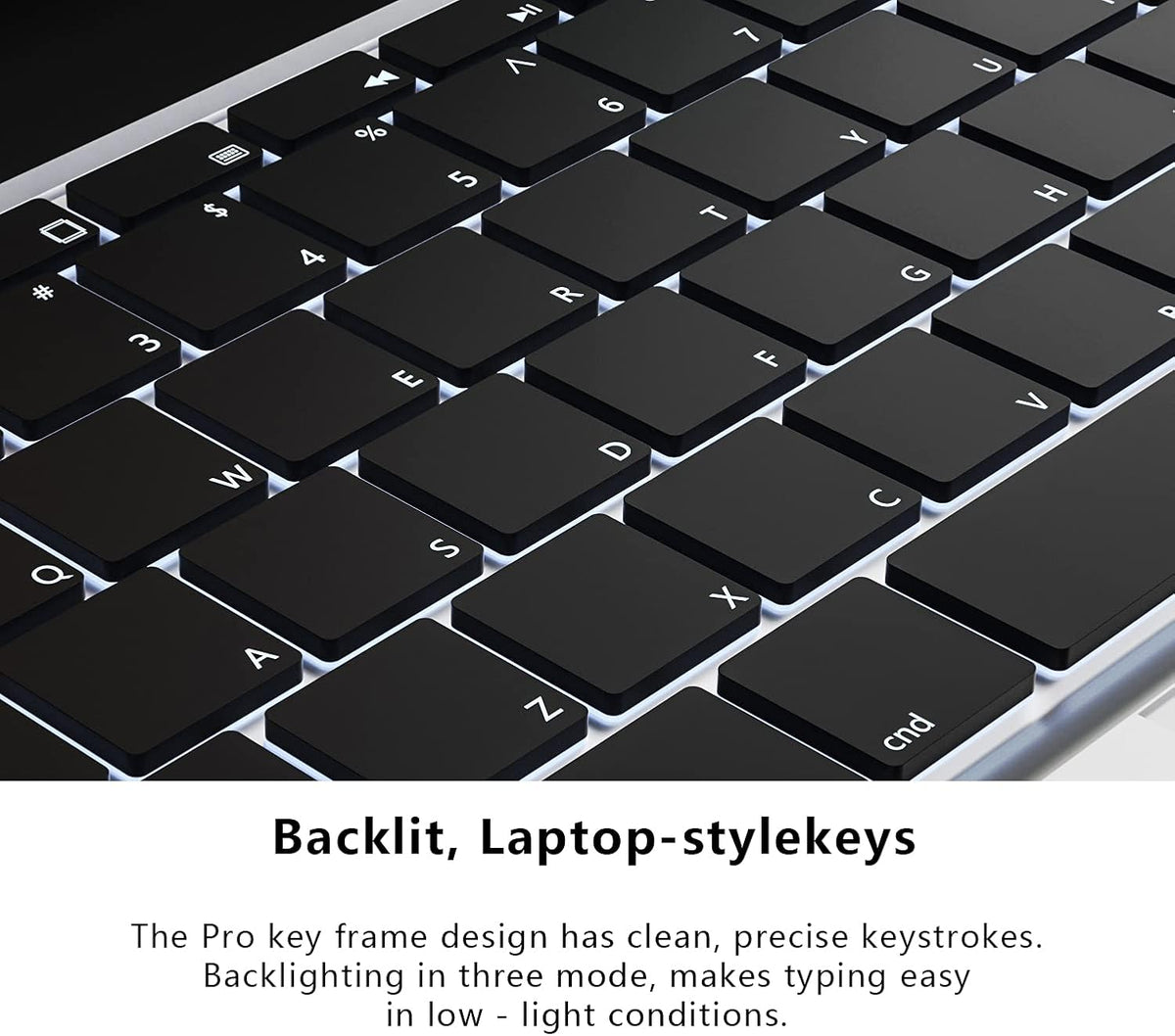Magnetic Backlit Keyboard Case with Touchpad F8649