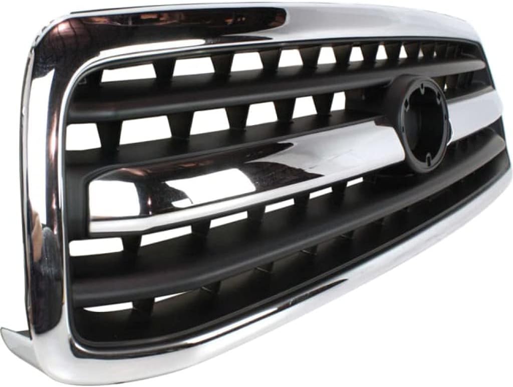 Chrome Shell Painted Black Insert Plastic Grille Assembly O298250