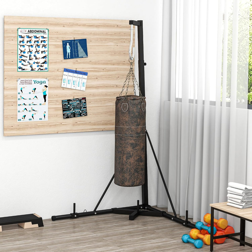 Height Adjustable Heavy Bag Stand with Weighted Base Z664269
