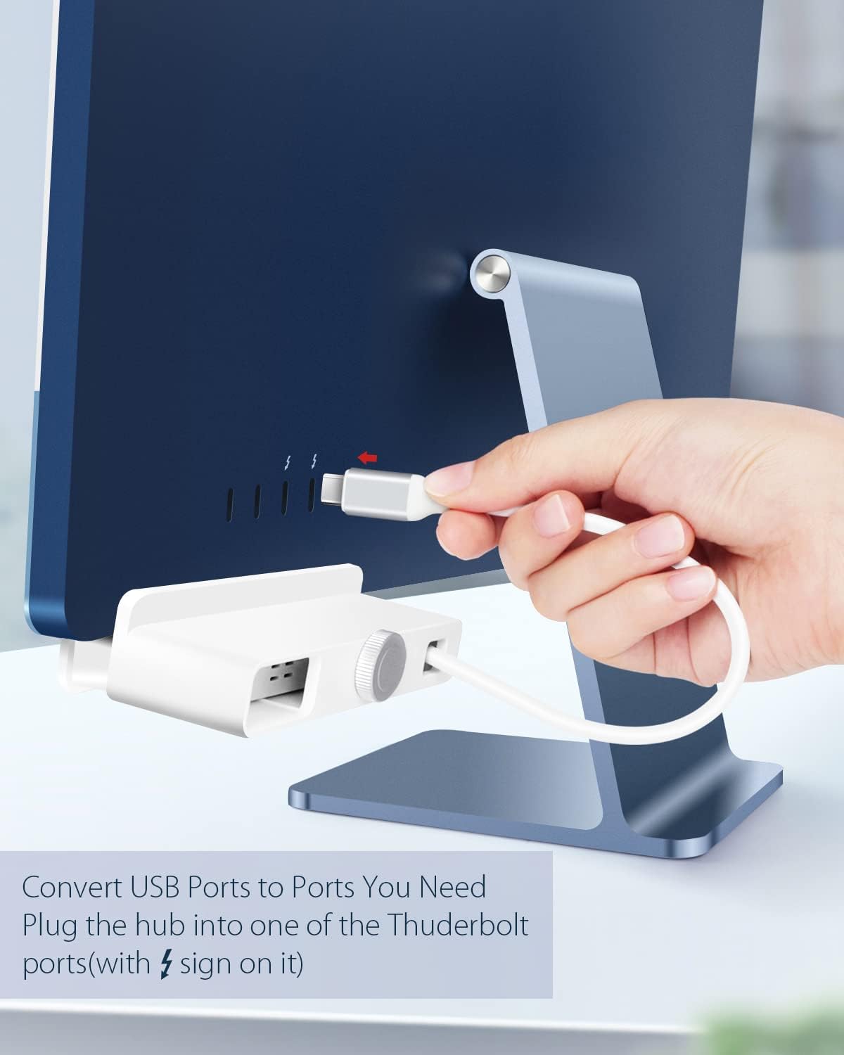 6 in 1 USB C Hub with USB 3.0 Port, Micro/SD Card Readers N943