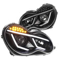 Black LED Projector Headlights A879