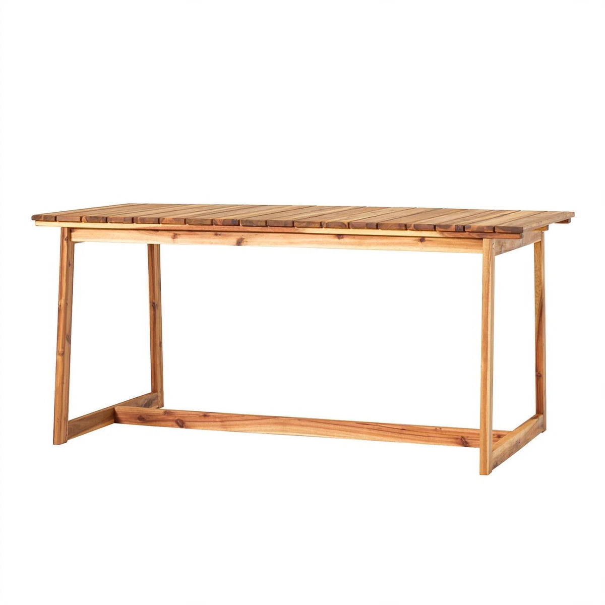 Solid Wood Outdoor Slat-Top Dining Table M5138