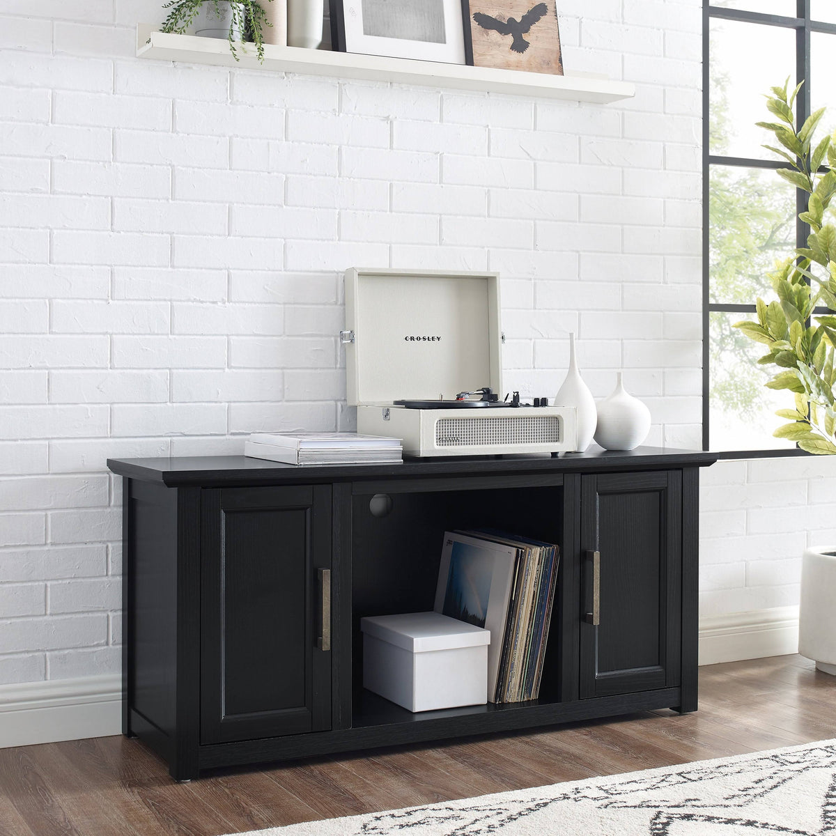 Whitewash Low Profile TV Stand R66436