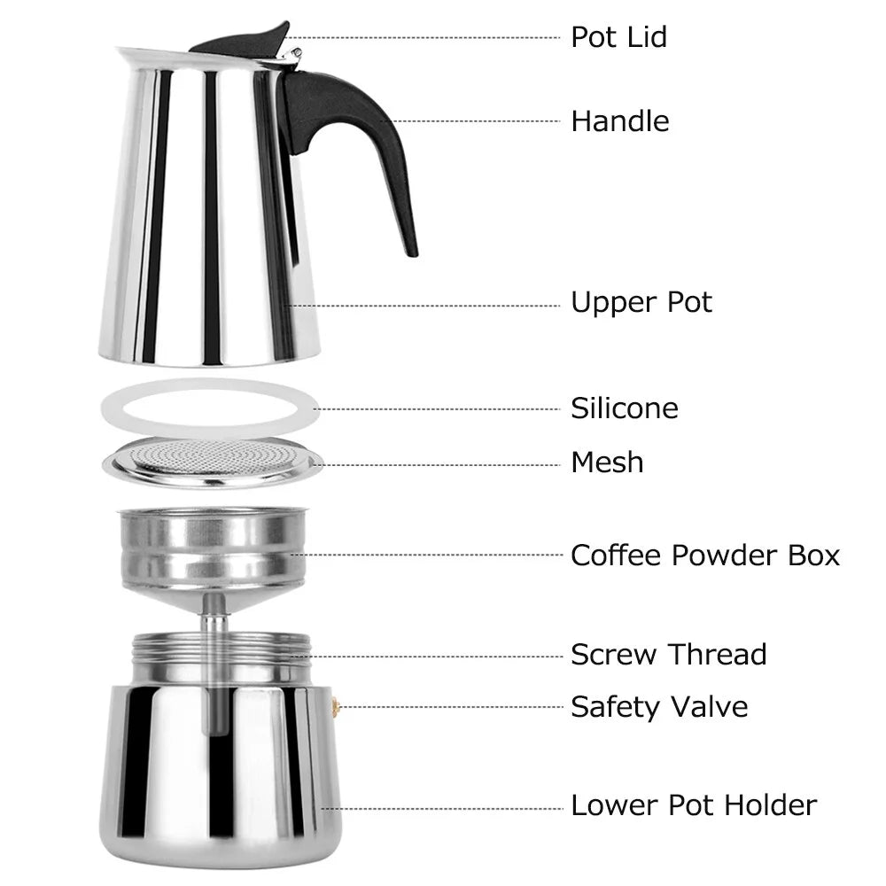 Stainless Steel Electric Coffee Maker A301