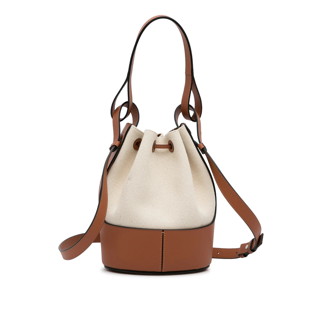 Brown Canvas Bucket Bag T76300