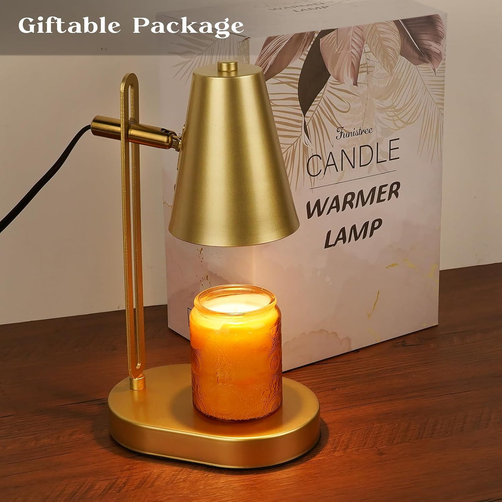 Candle Warmer Lamp with Timer, Adjustable Dimmable, 2 Bulbs R6526