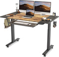 48 x 24 Inch Electric Standing Desk with Keyboard Tray L384