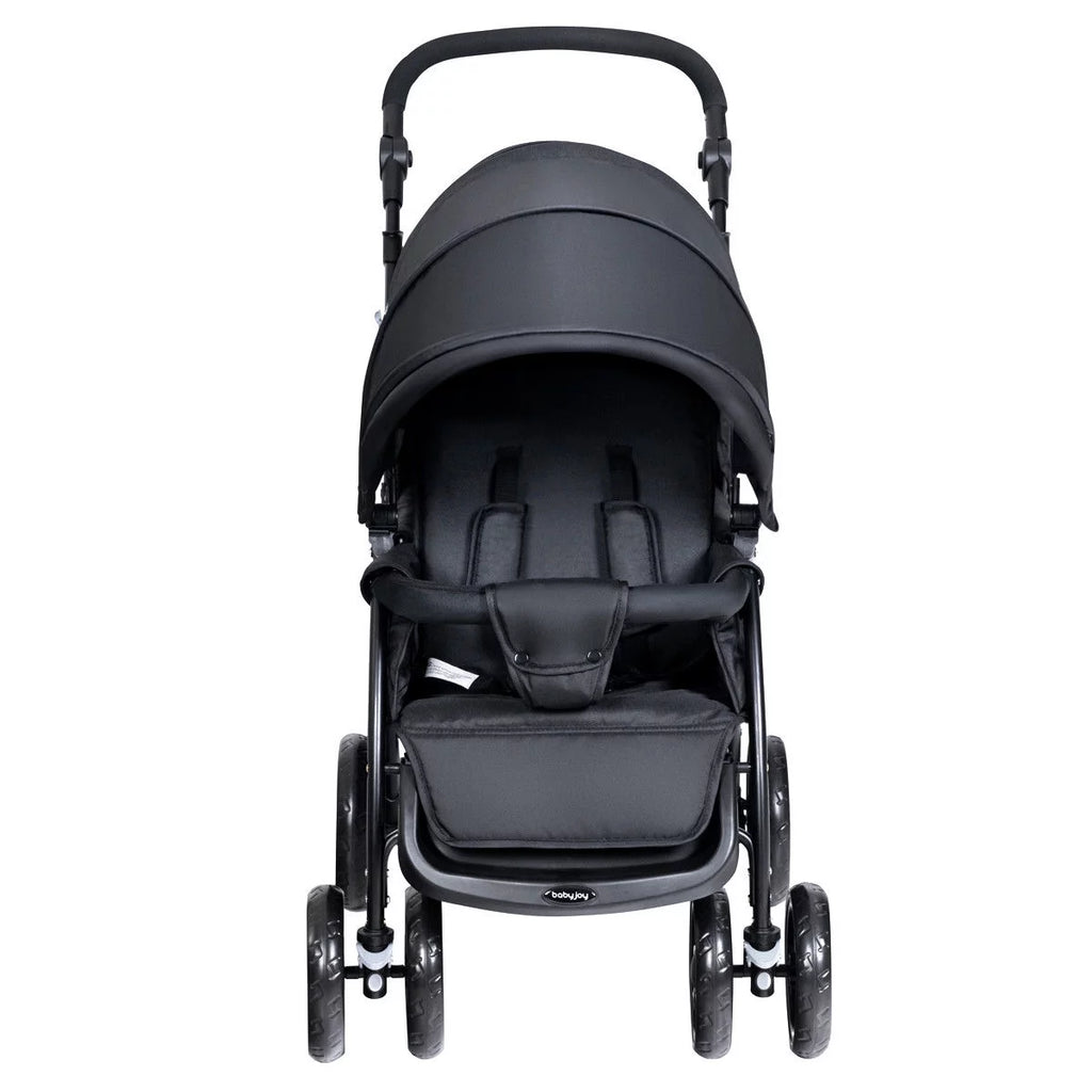 Double Stroller Foldable Lightweight Black T79631